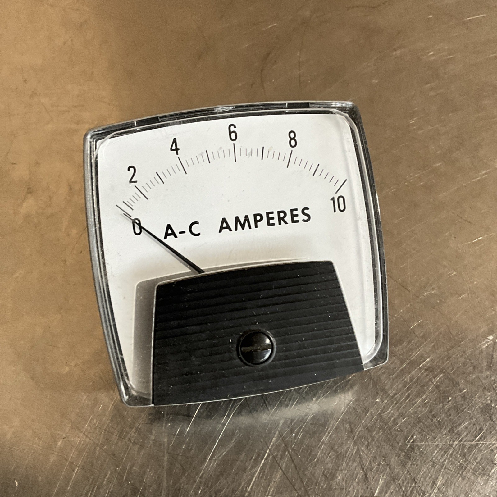 0-10A AC Amperes Analog Panel Meter Unbranded