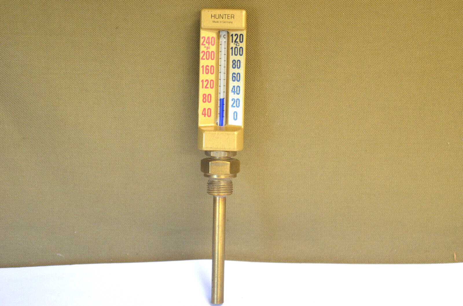 HUNTER Industrial Thermometer 40-240F/ 0-120c (5-C)