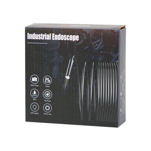 Endoscope Camera with Light 1920P HD Android and iOS 8 LED 6FT Semi-Rigid Snake