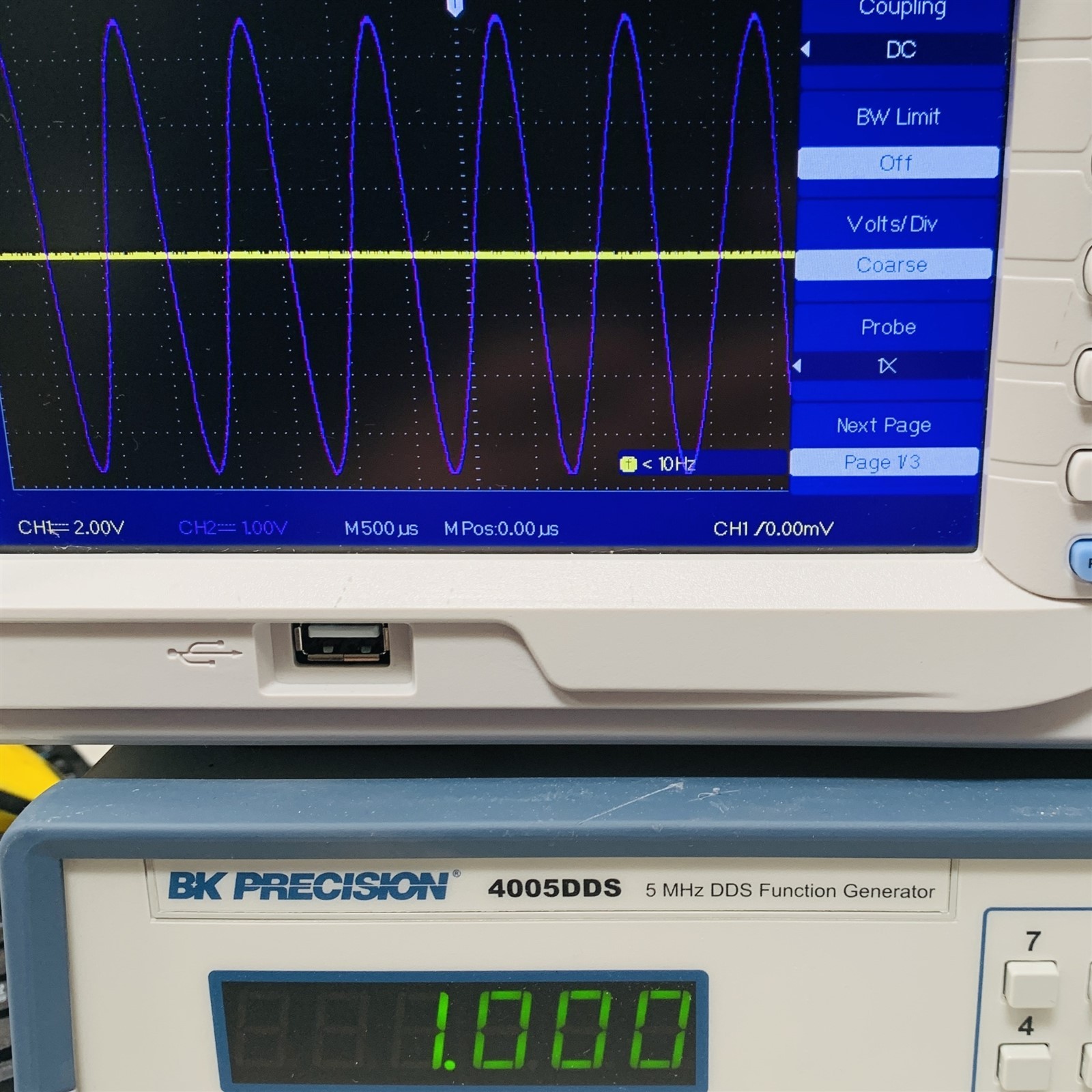 BK Precision 4005DDS Programmable Function 5MHz DDS Bench Signal Generator
