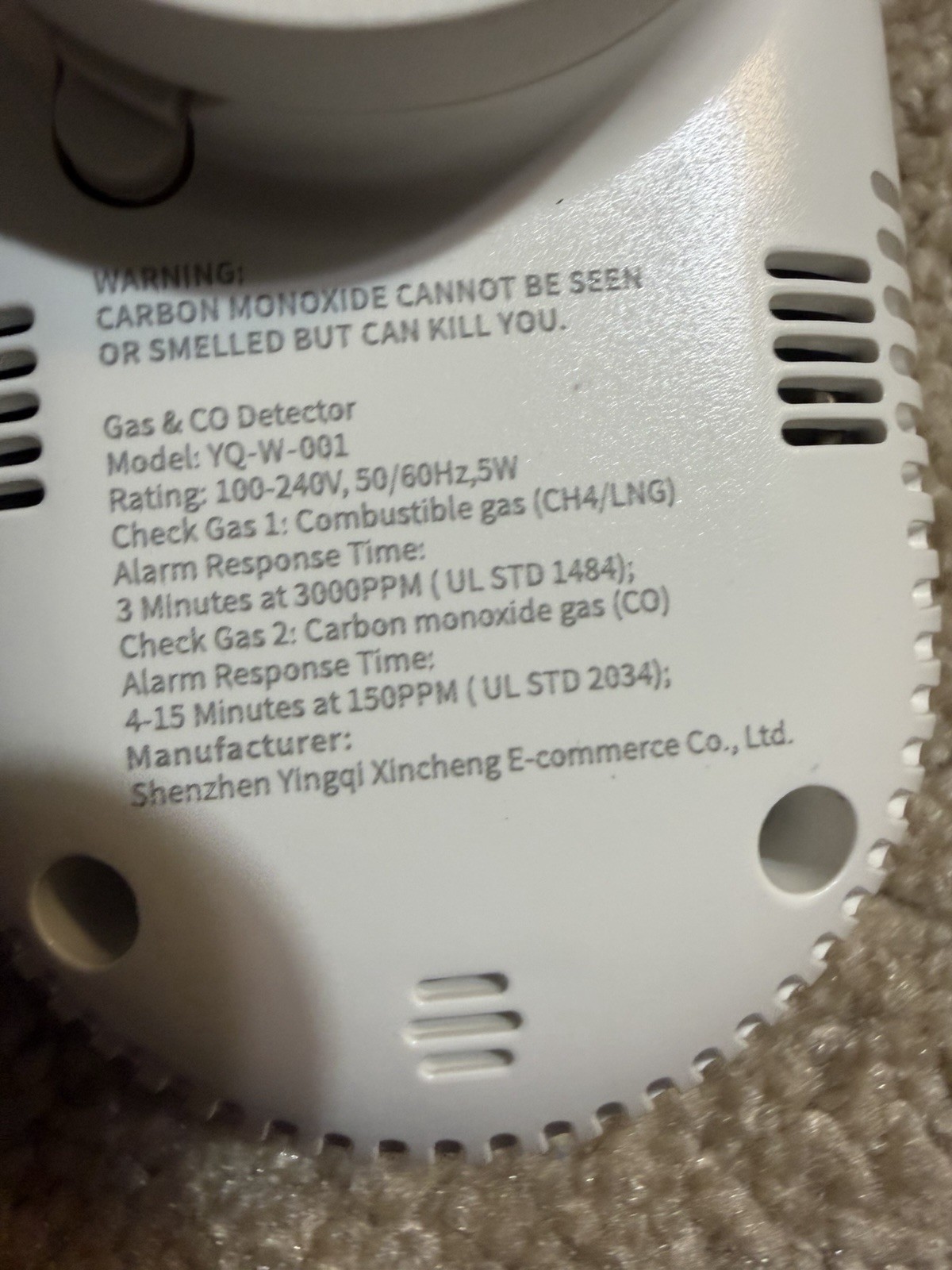 8 in 1 Gas & CO detector