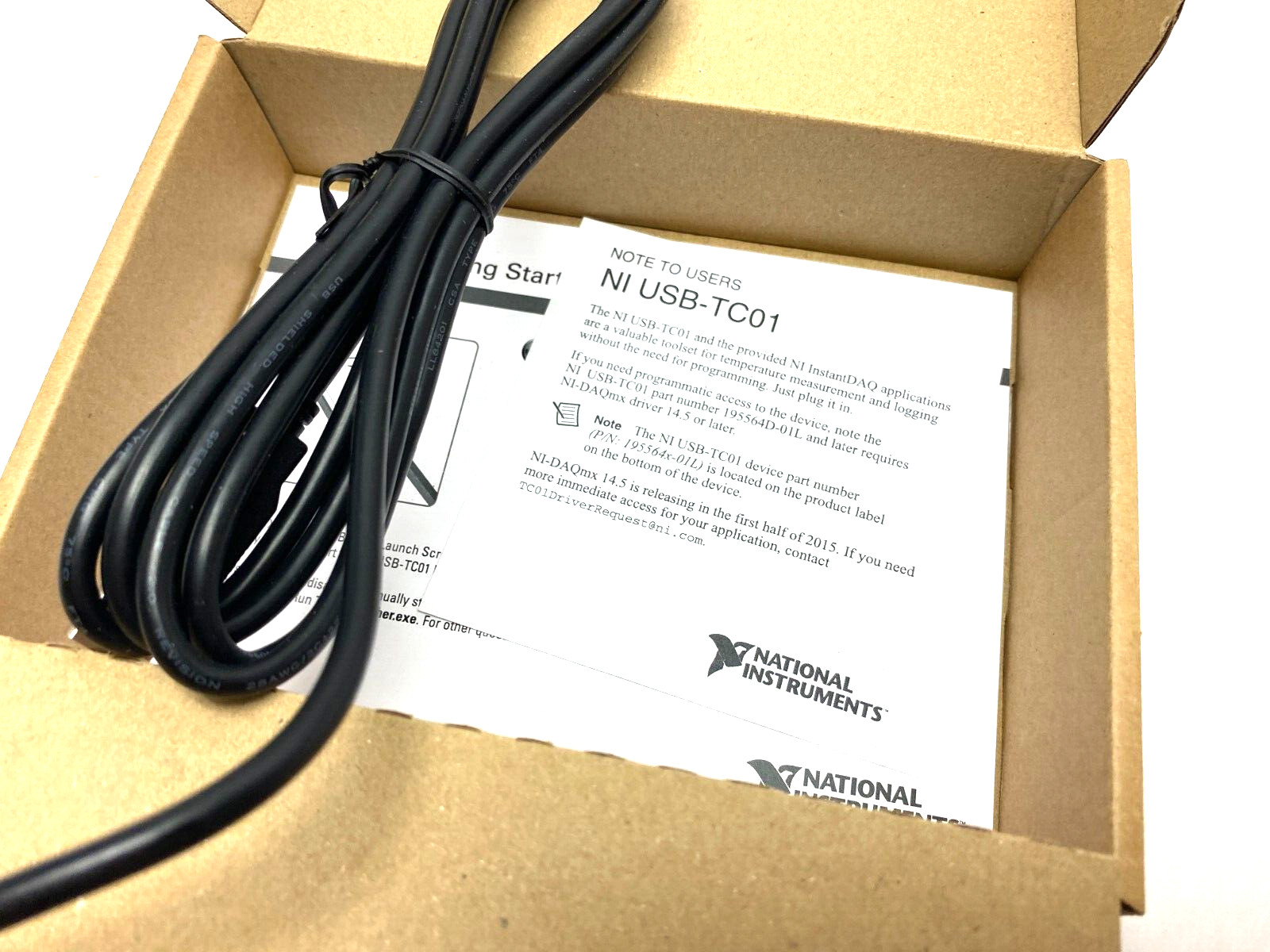 National Instruments 781314-02 Temperature Input Thermocouple Device NI USB TC01