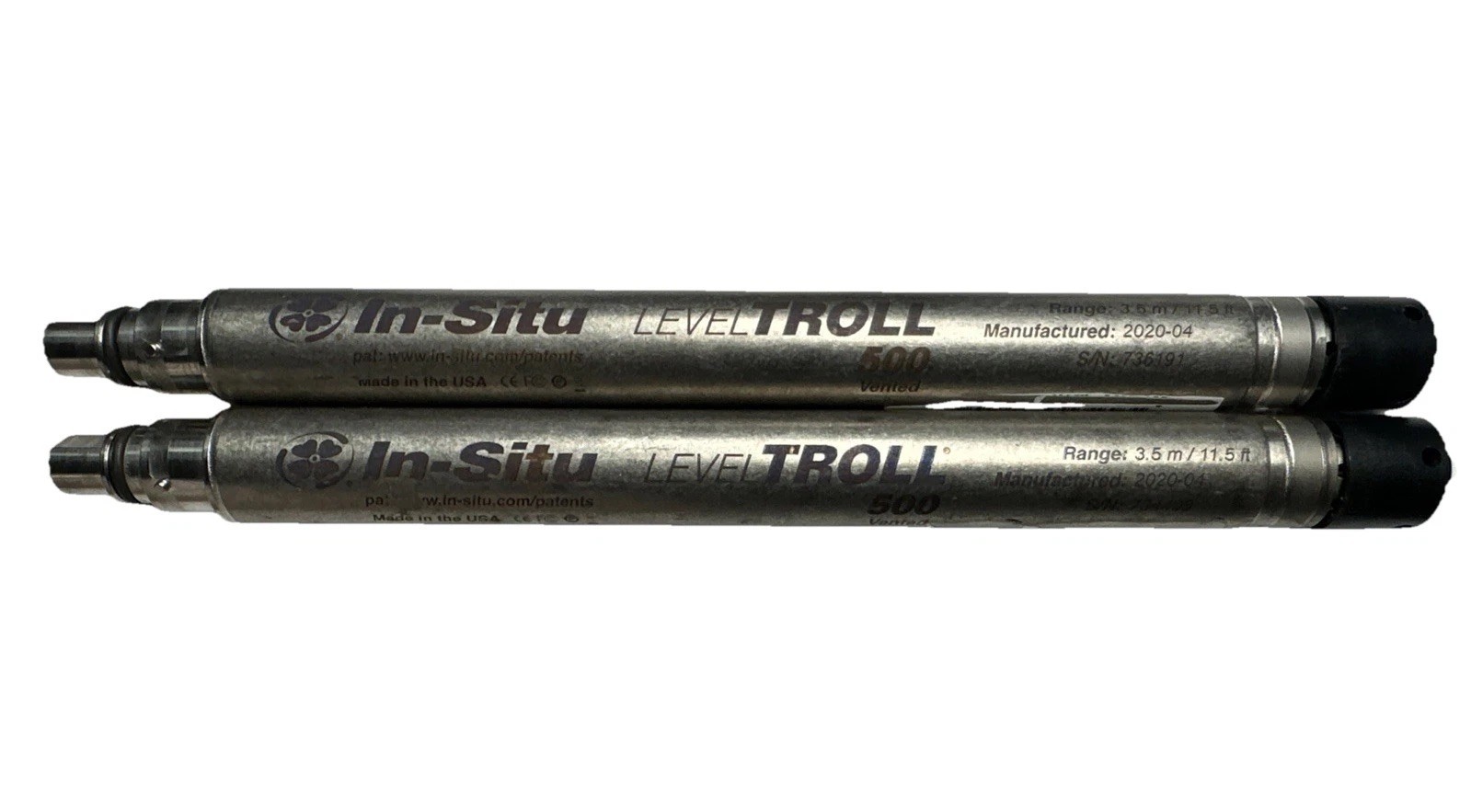 Qty 2 In-Situ Level TROLL 500 Data Logger 3.5 Meter Range Ships Free