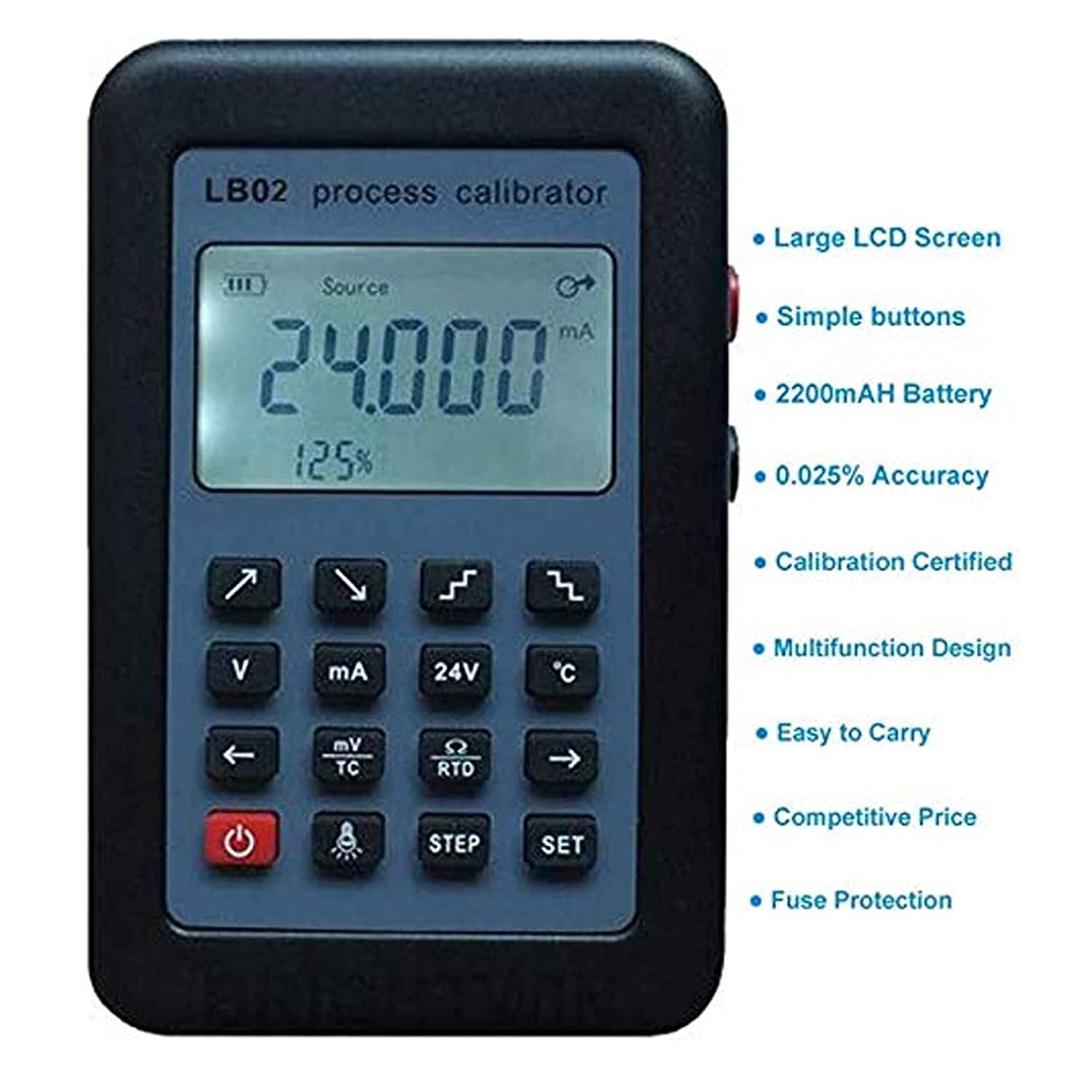LB02 Resistance Current Voltmeter Signal Generator Calibrator 4-20mA/0-10V/mV