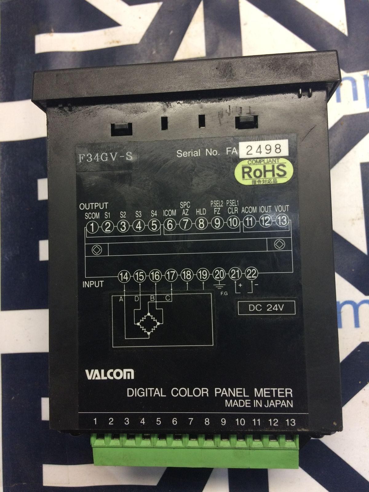 Valcom F34GV-S Digital Color Panel Meter