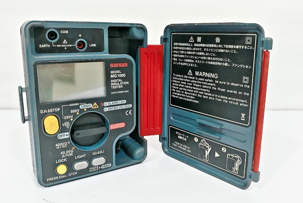 SANWA DIGITAL INSULATION RESISTANCE TESTER (1000V/500V/250V) MG1000