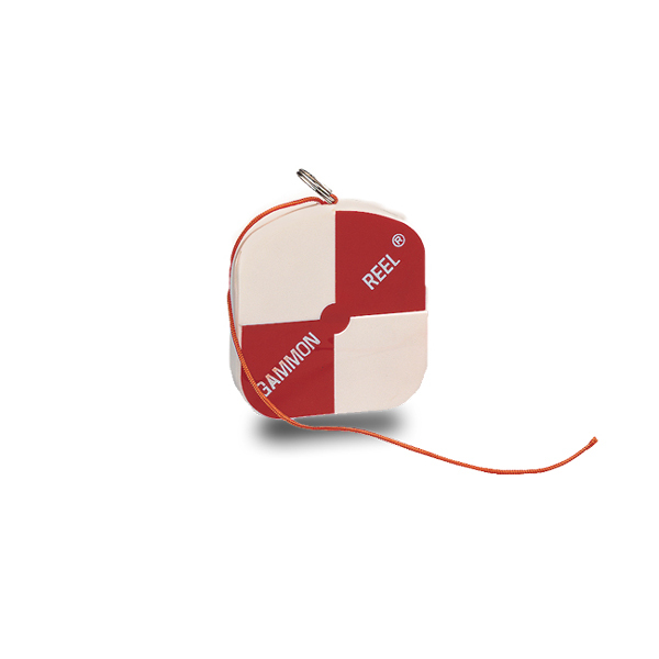 Gammon Reel White & Orange 12 Ft. for Plumb Bob, Retractable String