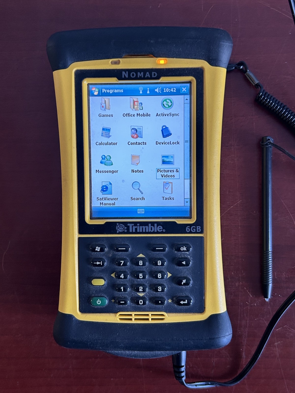 Trimple Nomad 6GB Rugged Handheld Data Collector w/ Programs Office Arc + Power