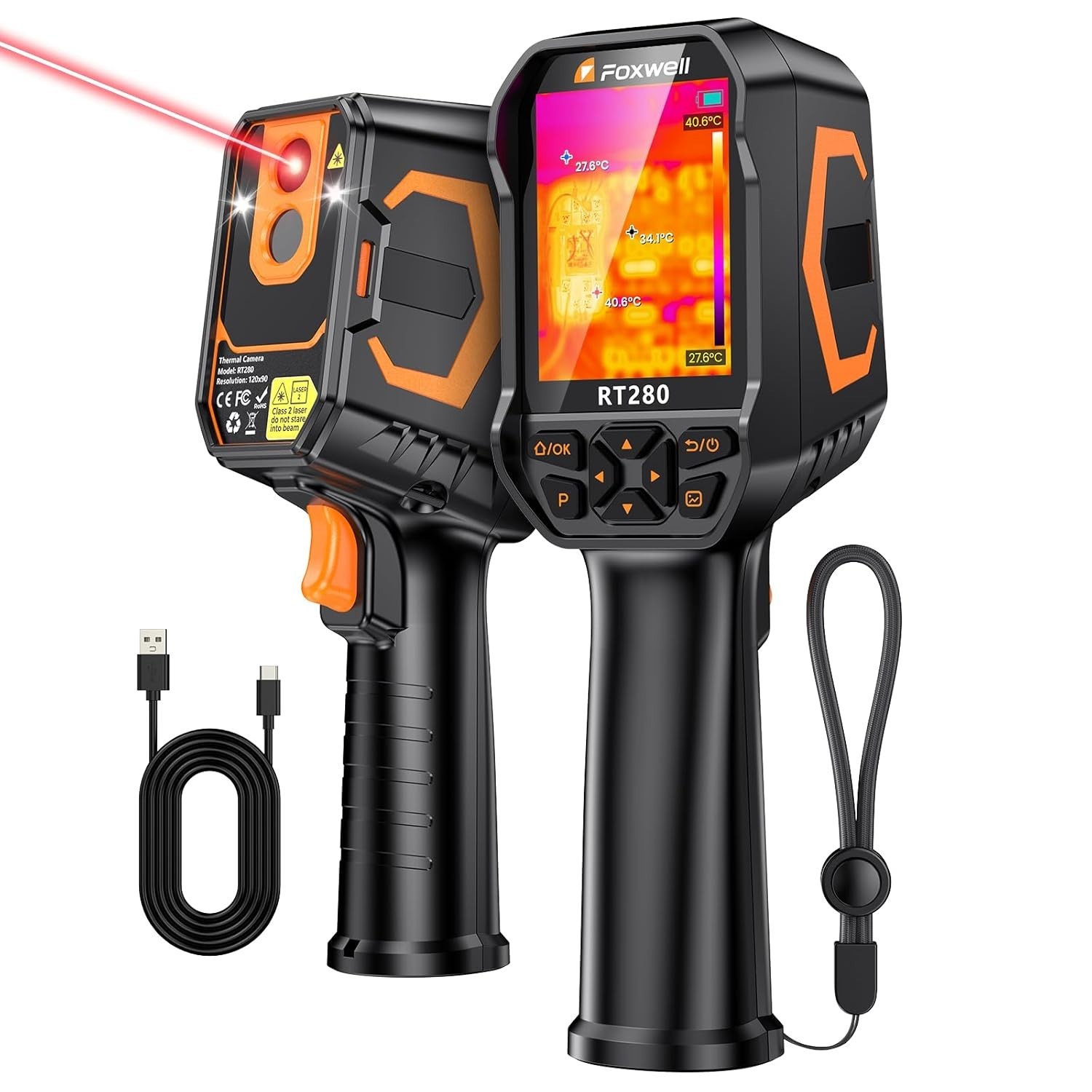 RT280 Thermal Imaging Camera 320×240 – 2.8″ LCD, Laser Targeting, 8GB Storage