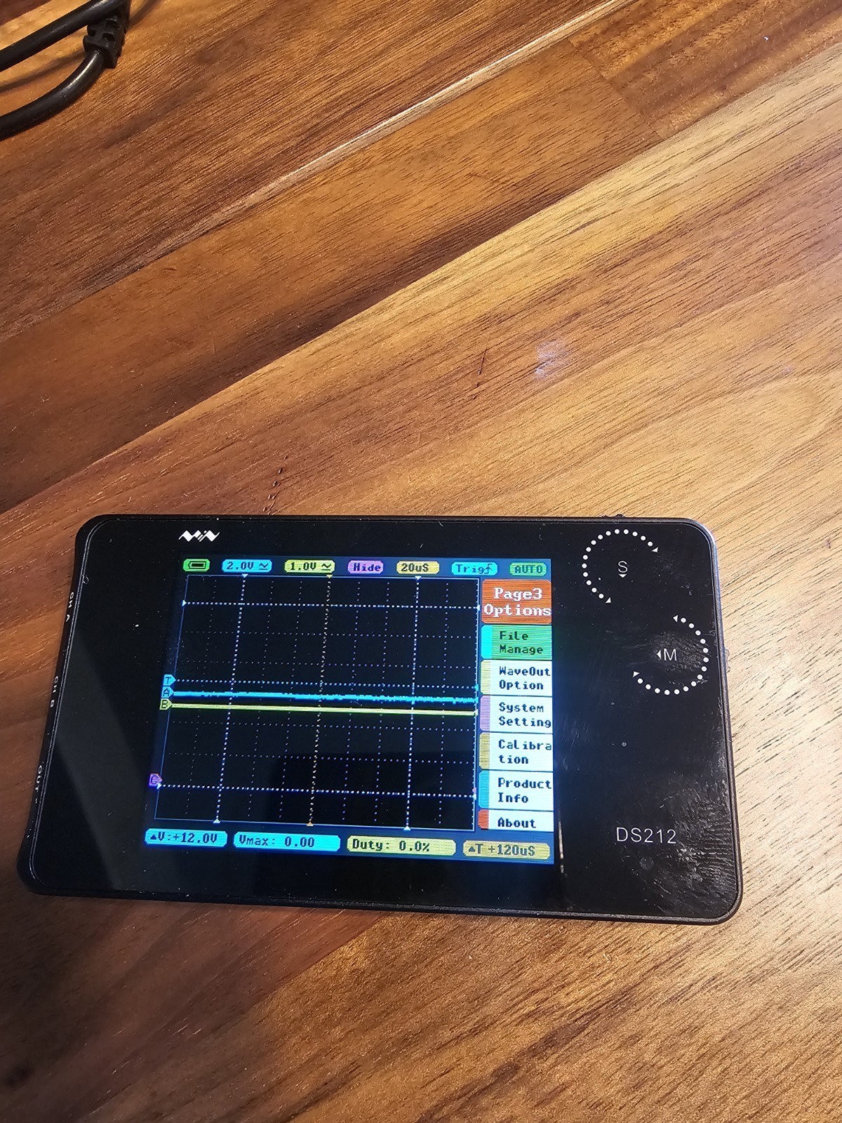 Miniware DS212 dual-channel Pocket Size Portable Handheld Mini Oscilloscope