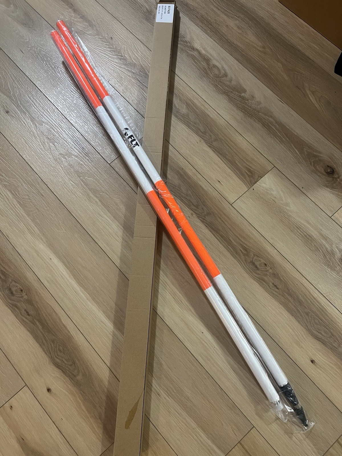 8′ Surveyor Surveying Post Range Ranging Pole Rod Stick Prism Grade Leveling