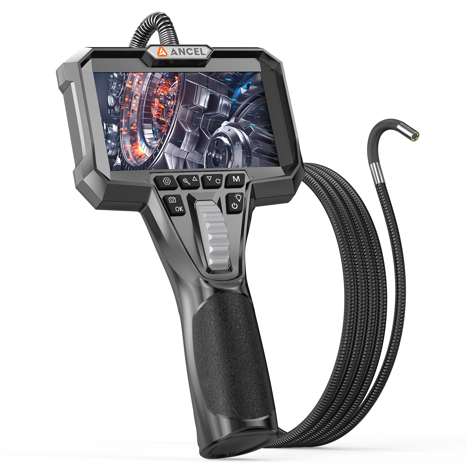 210° 4.3inch Inspection Camera with Screen Borescope Camera 3.9MM Scope Diamete