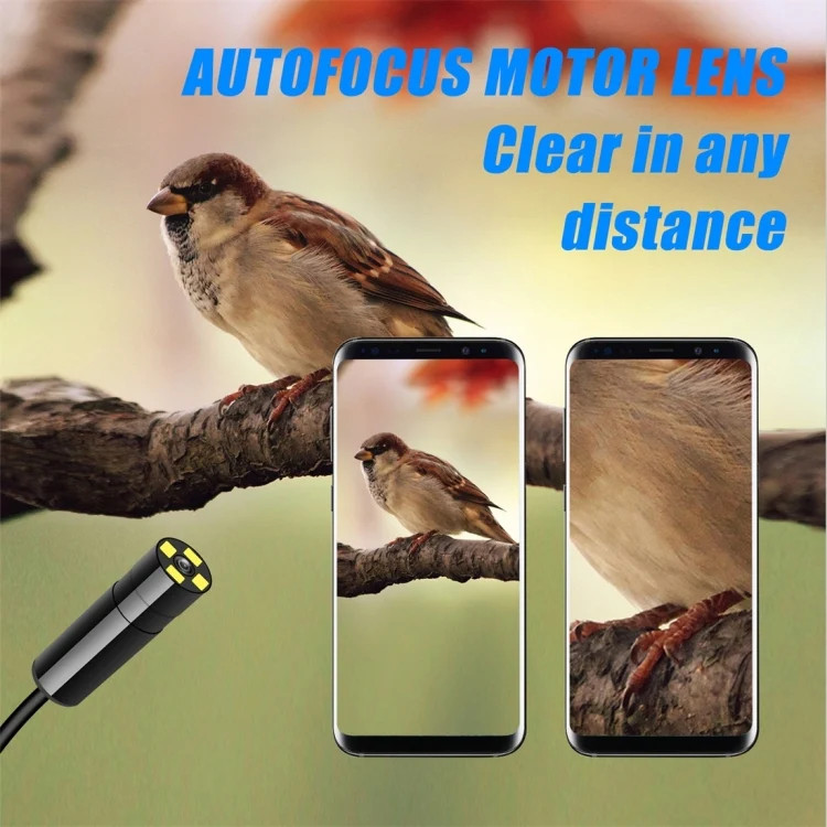 F230 IP68 Waterproof Autofocus WIFI Endoscope Inspection Camera, Length: 2m, Len