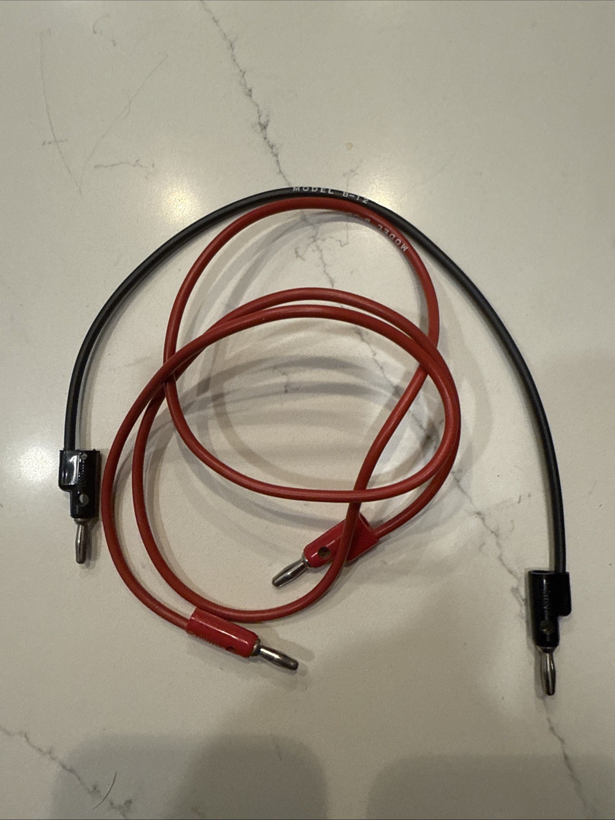 Pomona B-36 & B-12 Stacking Banana Plug Patch Cord, Red & Black, 36in/16in Used