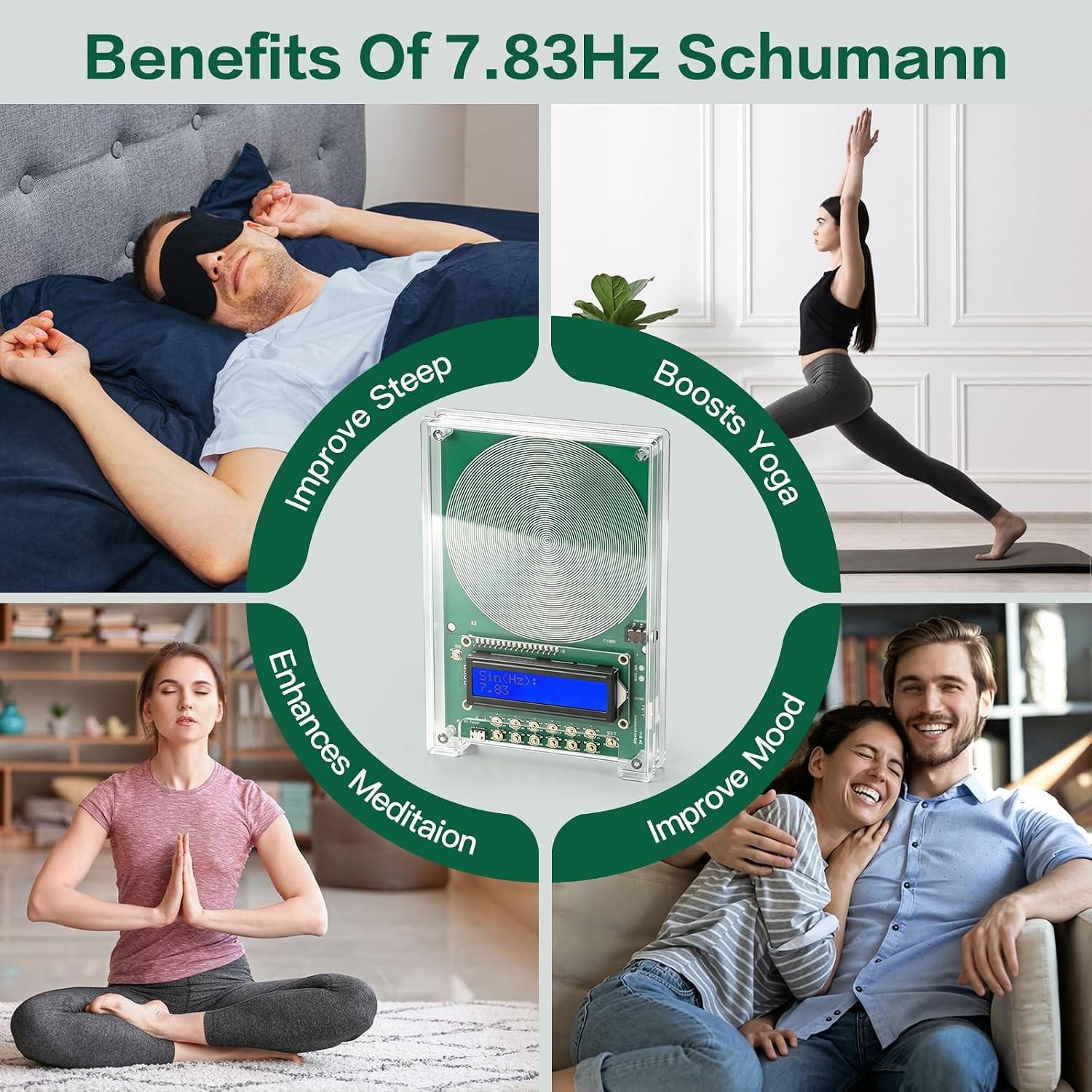 FM Schumann Wave Generator Pulse Sine Frequency 7.83Hz Adjustable 0.01Hz~30000Hz