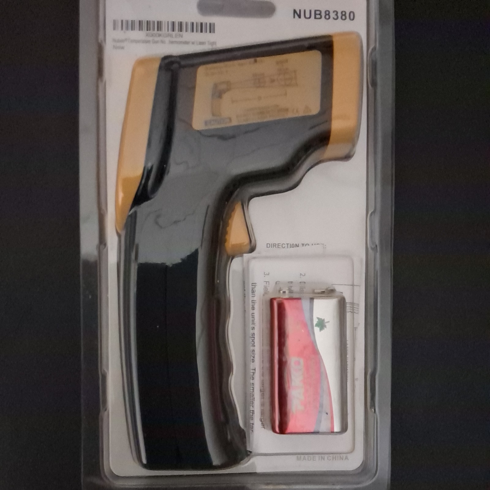 Advanced Digital Temperature Gun with High/Low Limit Settings – Battery Included