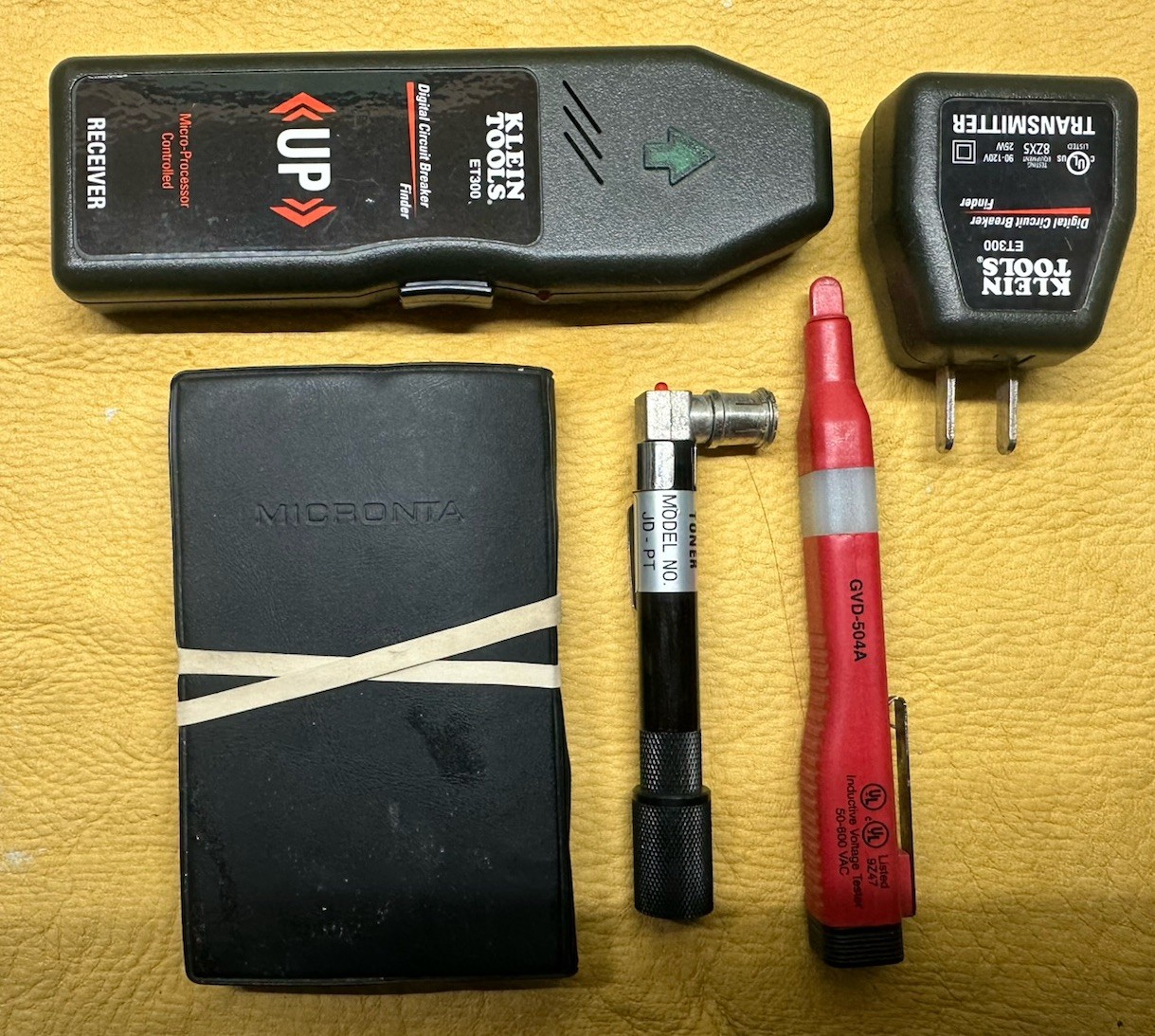Electric Test Tools Lot – V. Detector, Circuit Breaker Finder, Multimeter, Toner