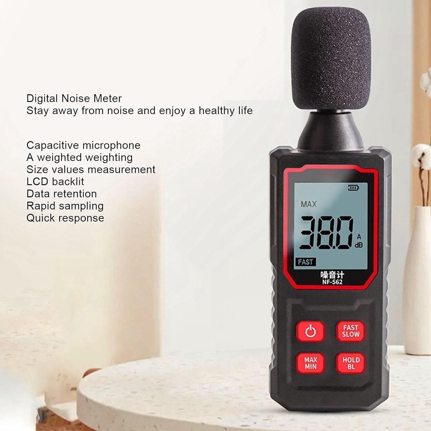 Decibel Meter Sound Level Meter Professional Sound Level Detector 30dB to 130dB