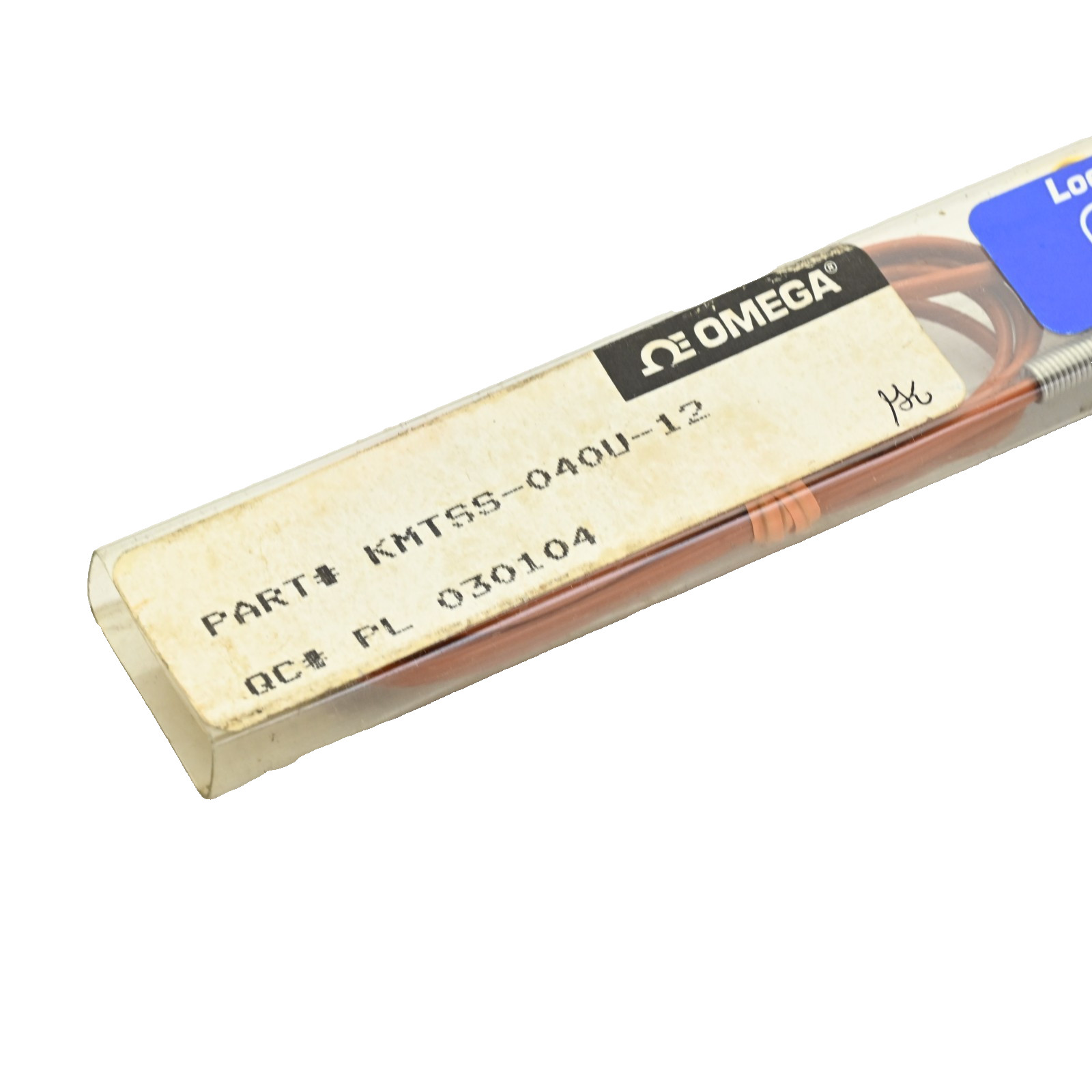 Omega KMTSS-040U-12 Type K Thermocouple Probe 12in x 1/16in SS Ungrounded
