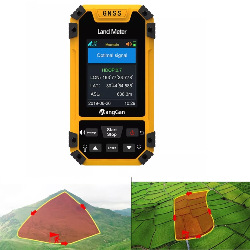 GNSS Handheld Land Meter Land Surveying for Distance Slope Mountainous Surveyor