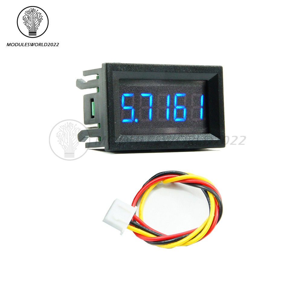 DC0-33V 0.36 inch LED Display 3 Wire 5 Digit High-precision Voltmeter 3 Color