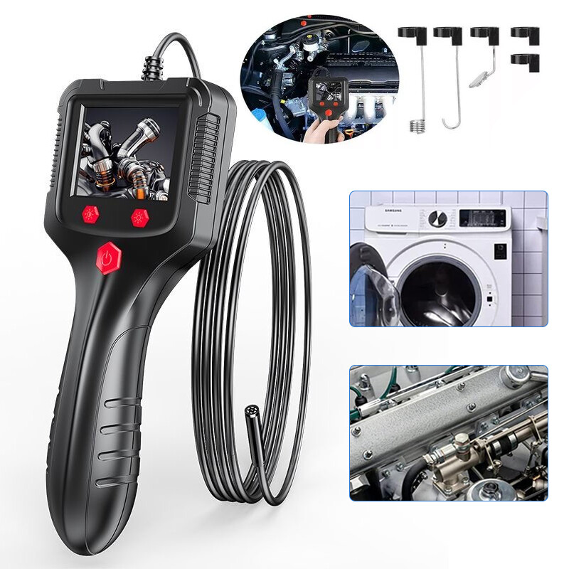 HD 1080P LED Handheld Industrial Endoscope Borescope 8mm Inspection Snake Camera