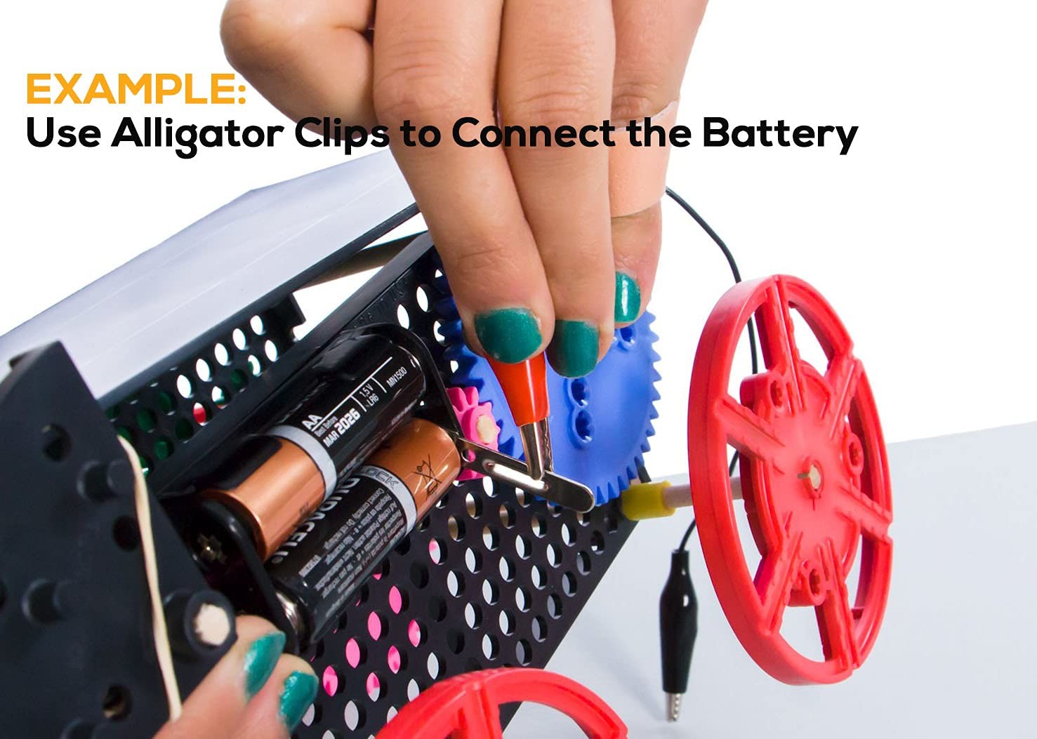 10PCS Alligator Clip Test Leads Electrical Jumper Wires Circuit Probes Set
