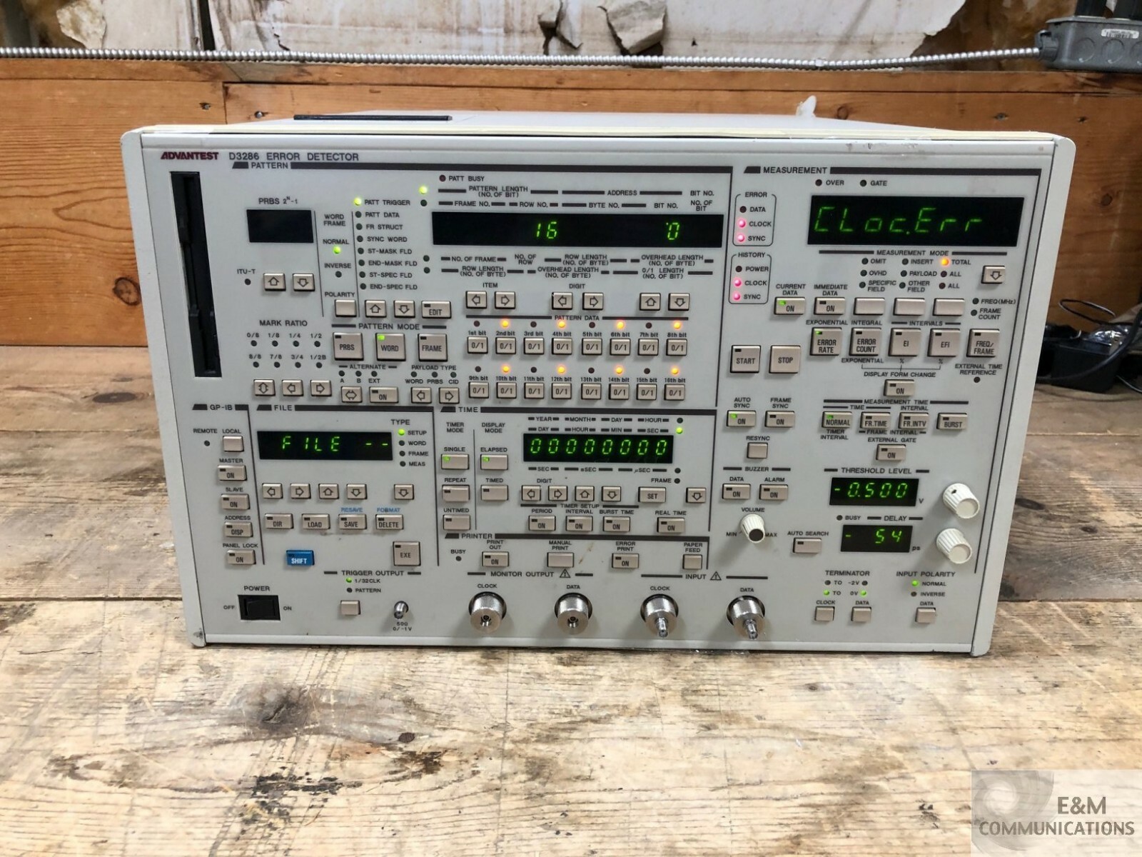 D3286 ADVANTEST DIGITAL TRANSMISSION TESTER 12GB/S ERROR RATE DETECTOR (4)