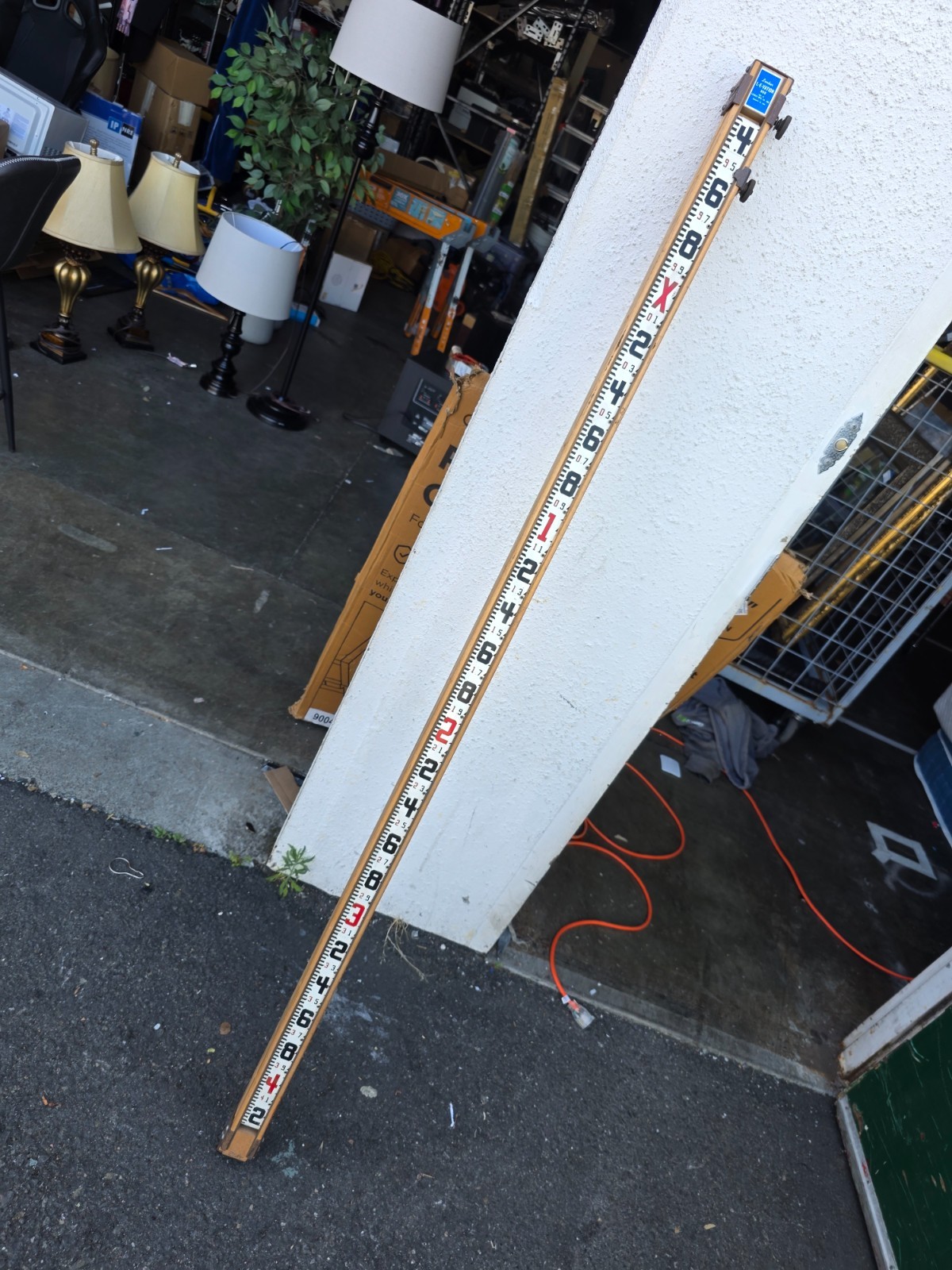 Lenker L-E-Vation Survey Grade Rod 65″ Collapsed Wooden Level Rod
