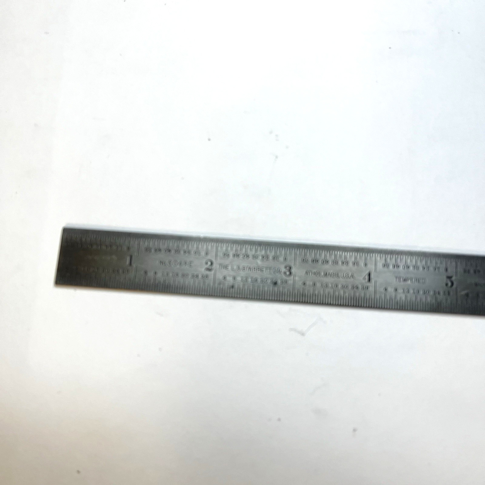 Lot of 2 – L.S. Starrett Co. 12in. Ruler No. 604R, 6in. Ruler No.604RE