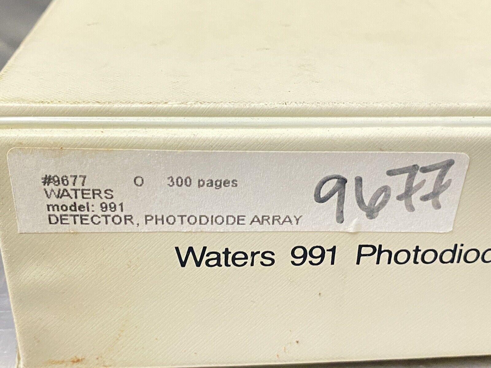 Waters 991 Photodiode Array Detector – Users Guide / Instruction Book / Manuals