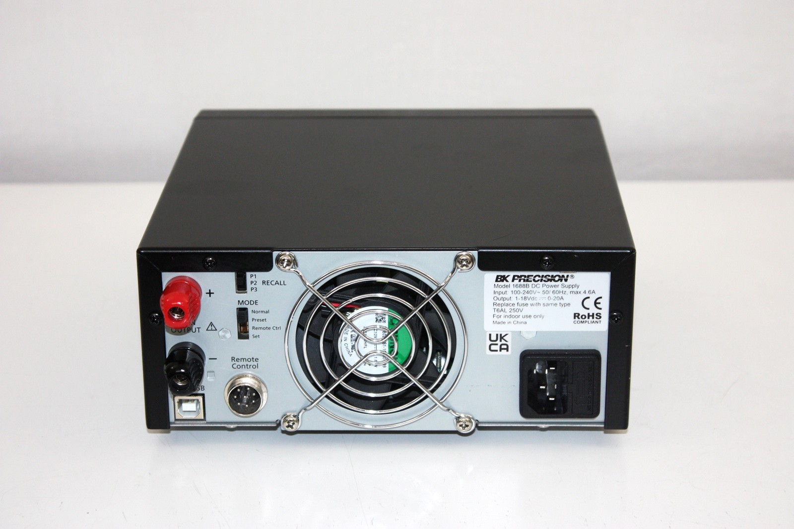 BK Precision 1688B Switching DC Power Supply, USB Interface, PC Control 18V, 20A