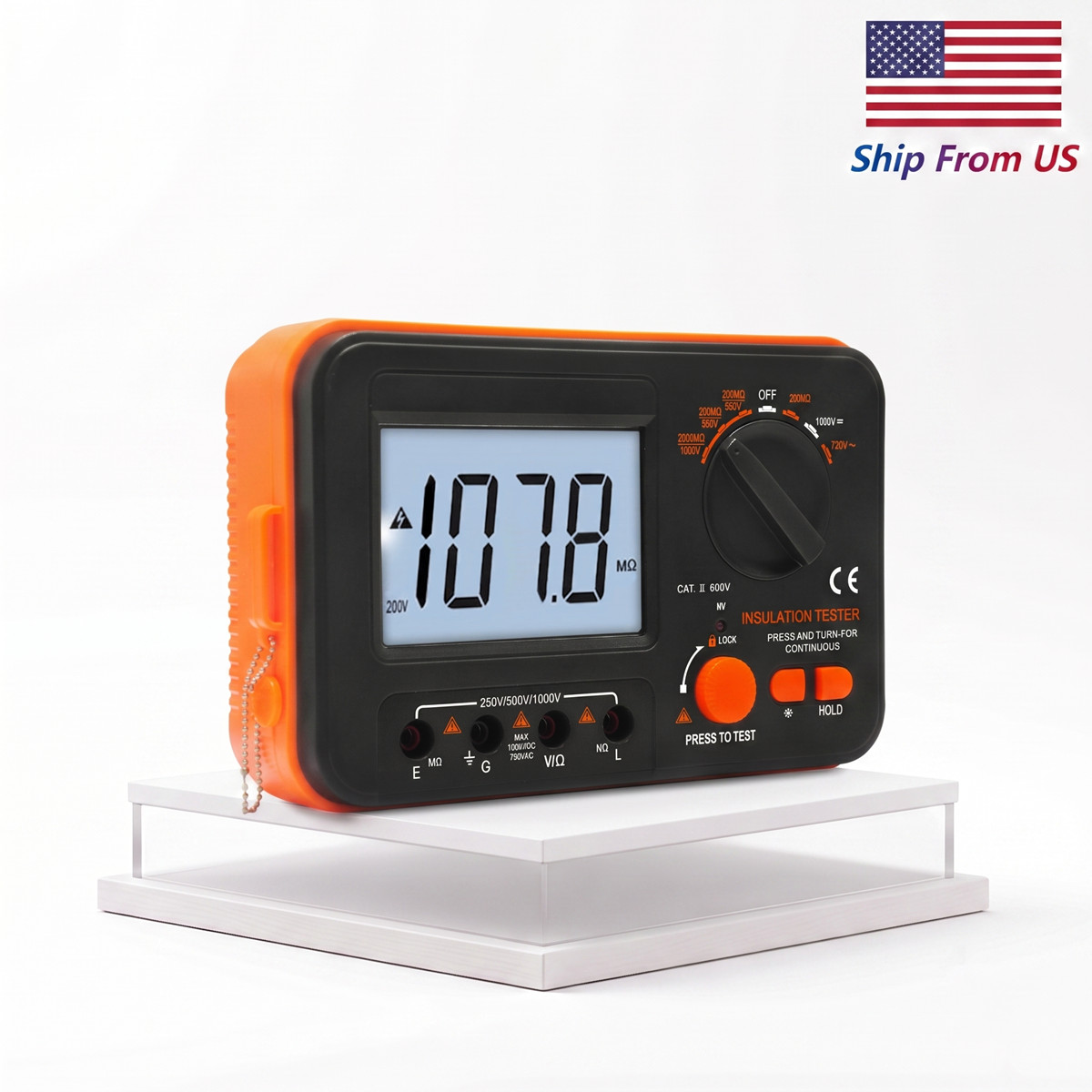 Electrical Megohmmeter 250V1000V Insulation Resistance Tester Voltage/Continuity