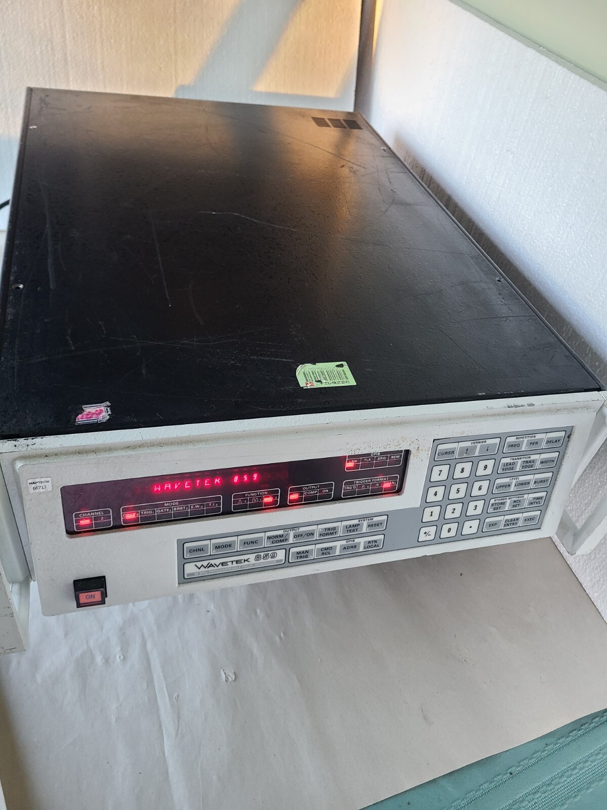 Wavetek 859 50mhz Programmable Pulse Generator, Powers Up, Untested