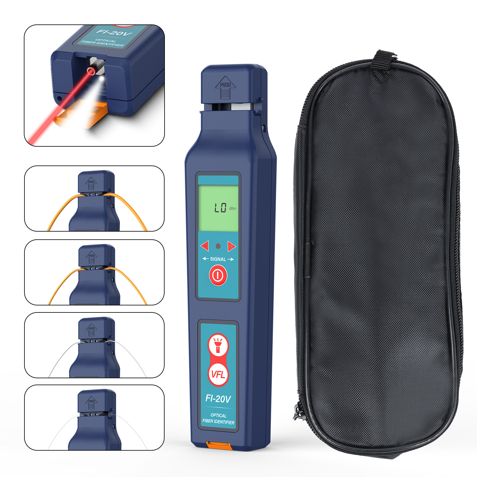 Komshine FI-20V Fiber Optic Identifier & KPN-35 PON Power Meter 1310/1490/1550nm