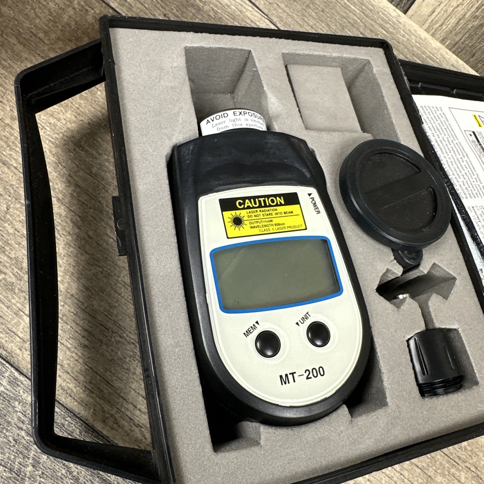 Shimpo Mt-200 Tachometer, Contct/Noncntct, 6 To 25000Rpm
