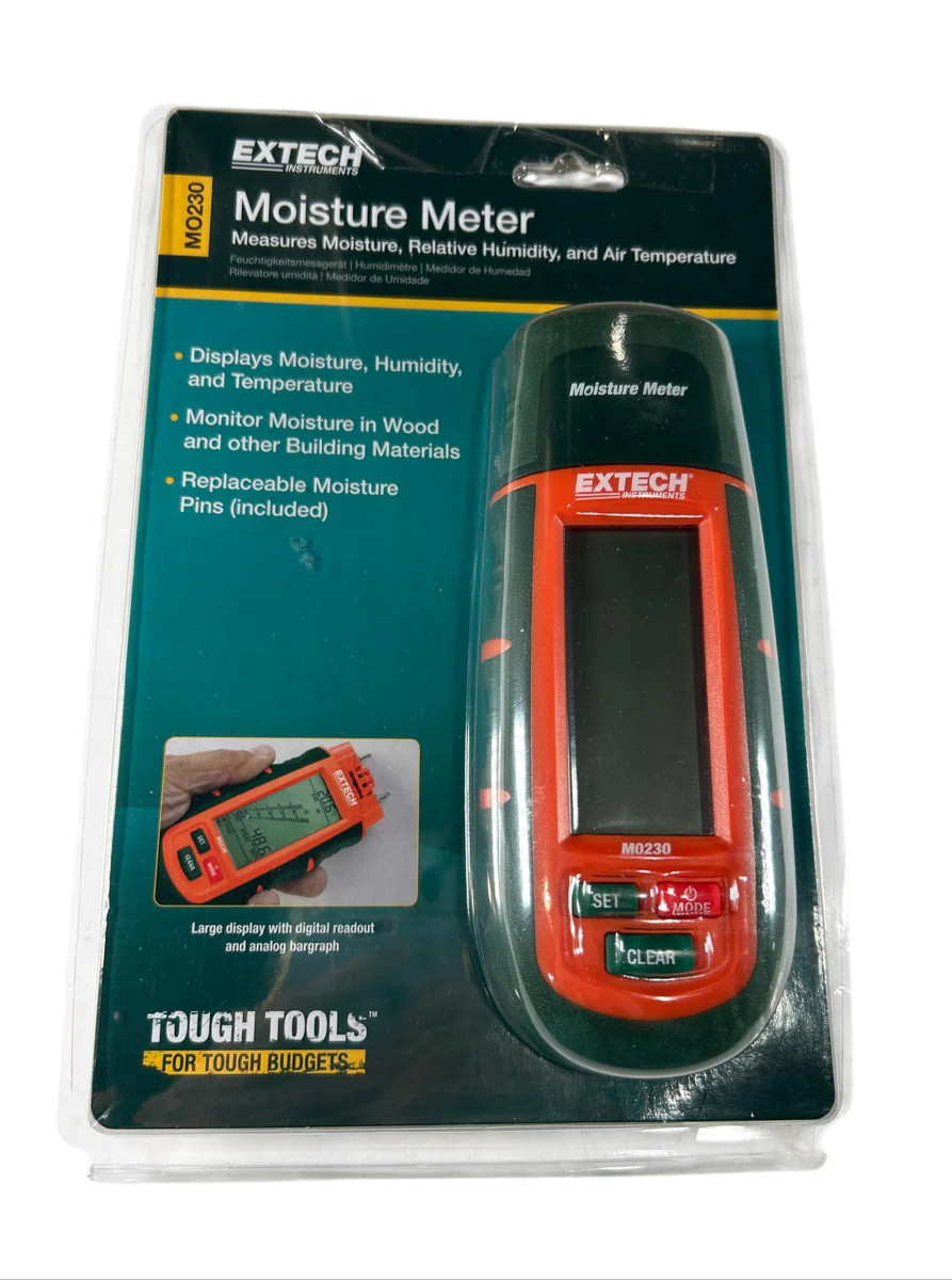 Extech MO230 Wood & Building Material Pin-Type Moisture Meter