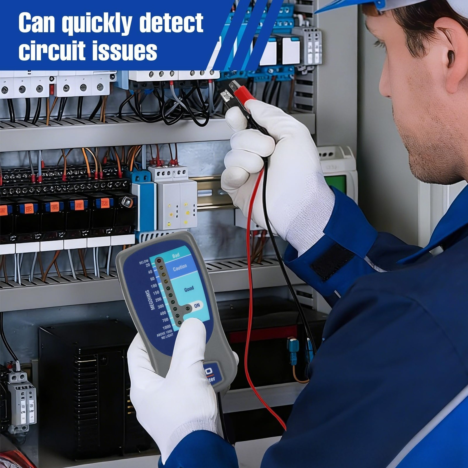 M500 Insulation Resistance Tester Megohmmeter for Quick Fault Detection