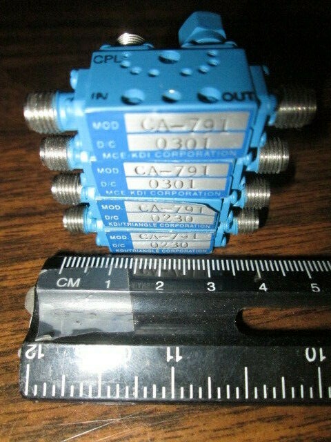 Aeroflex Directional Coupler 7.0 – 12.4 GHz 4 units. 30 Watt p/n CA-791 Cobham