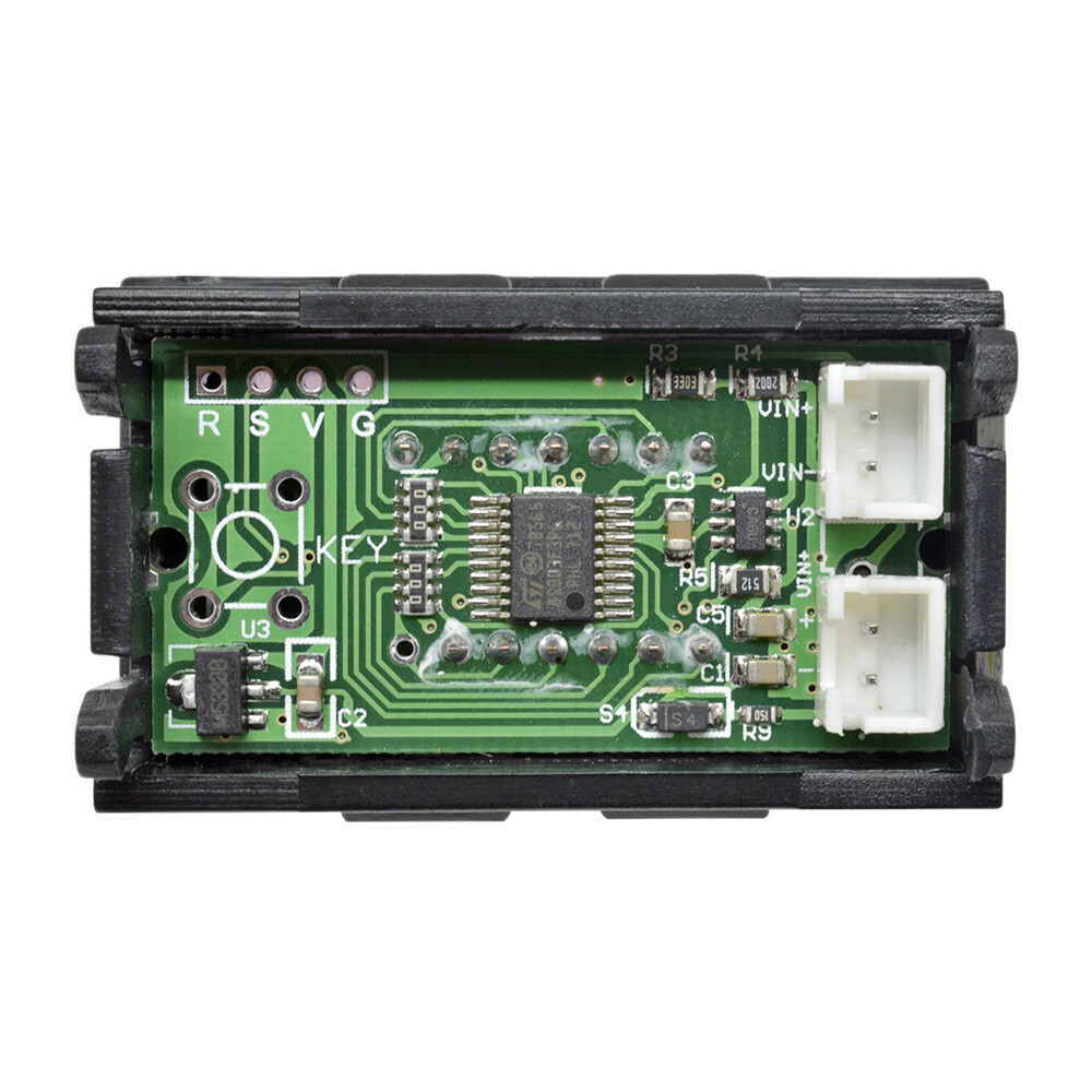 DC 0-4.3000-33.000V 5 Digit LED Digital Voltage Panel Meter Voltmeter 4 Color