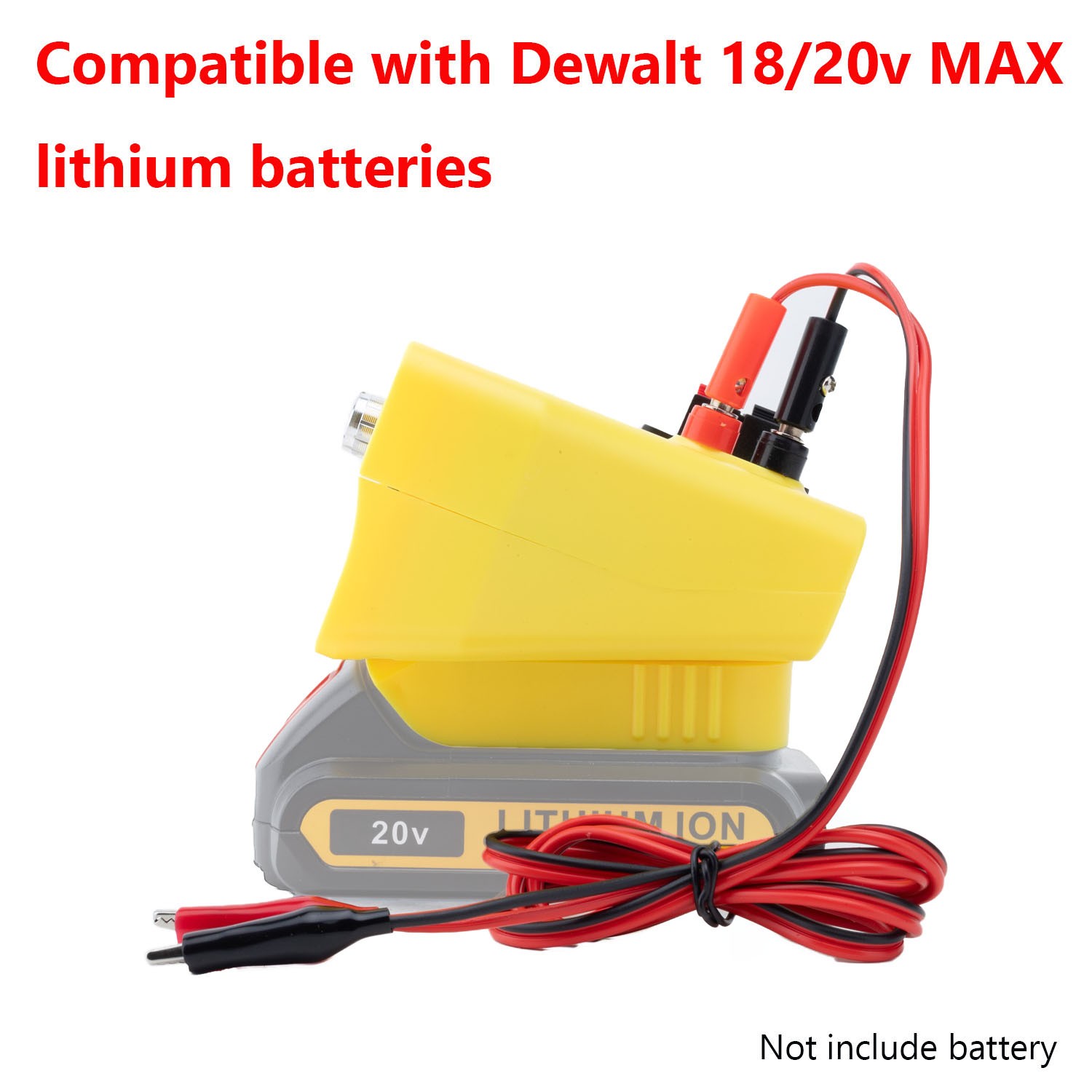 Portable Power Supply Adjustable Voltage For Dewalt 20v Battery Cordless Outdoor