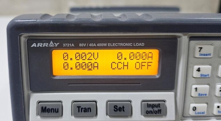 Array 3721A Programmable DC Electronic Load 400W 80V 40A RS232