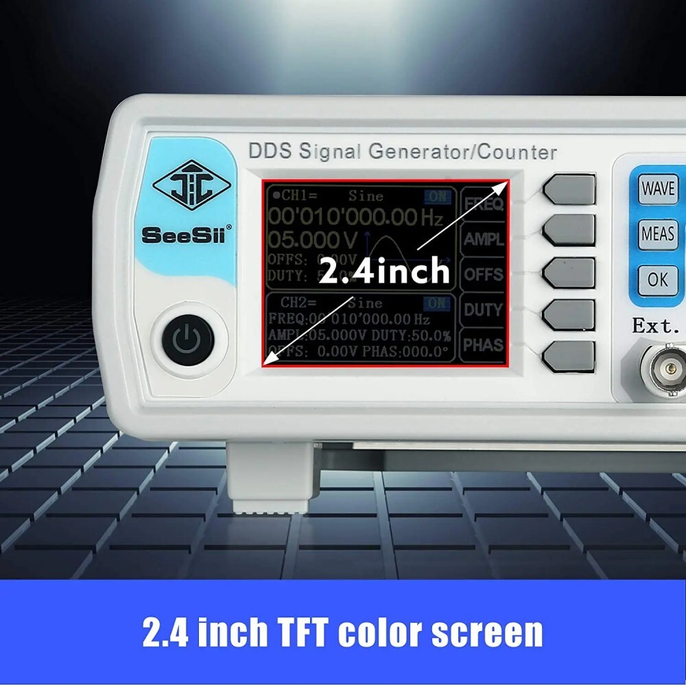 2-channel DDS Arbitrary Waveform Generator 60MHz 200MSa/s DDS Signal Generator