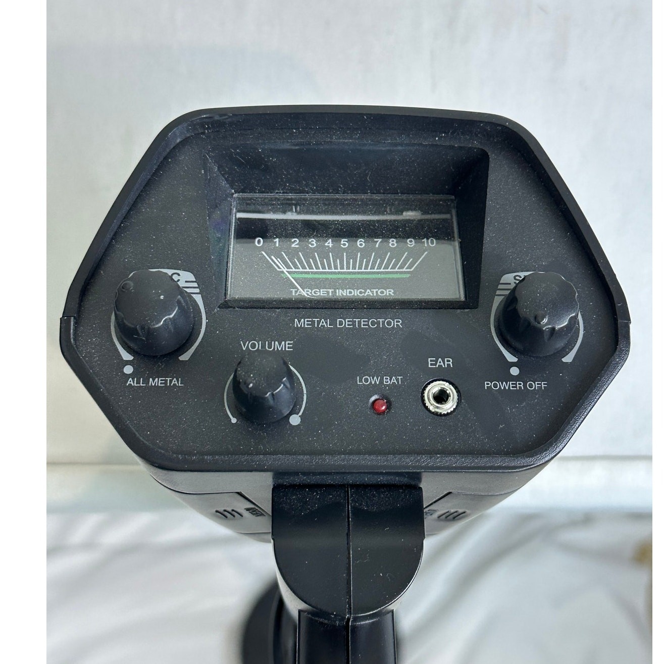Metal Detector Waterproof Search Coil Adjustable Height All Metal Headphone Jack