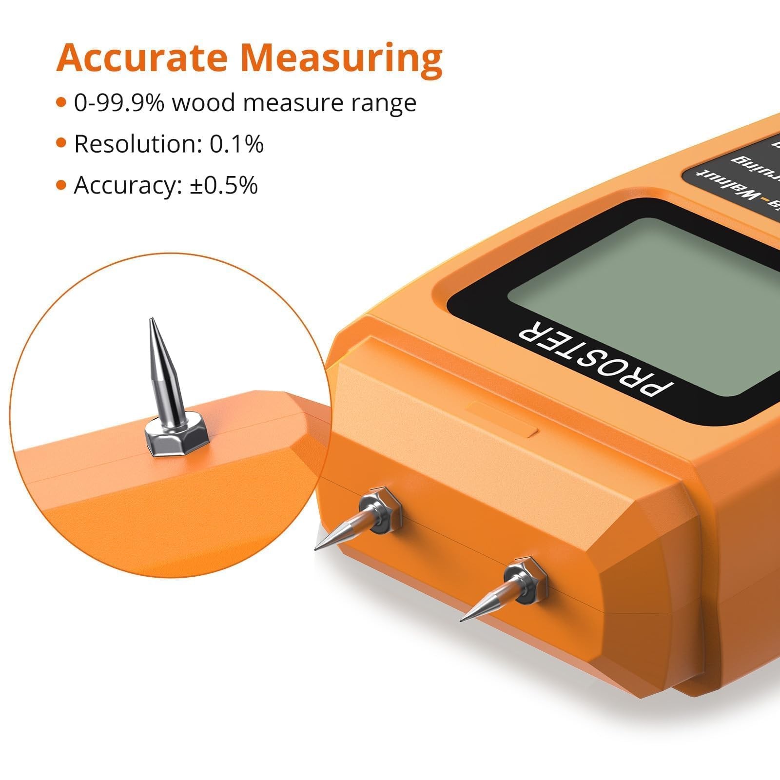 Digital Wood Moisture Meter Pin Type 4 Modes LCD Damp Tester Firewood Paper