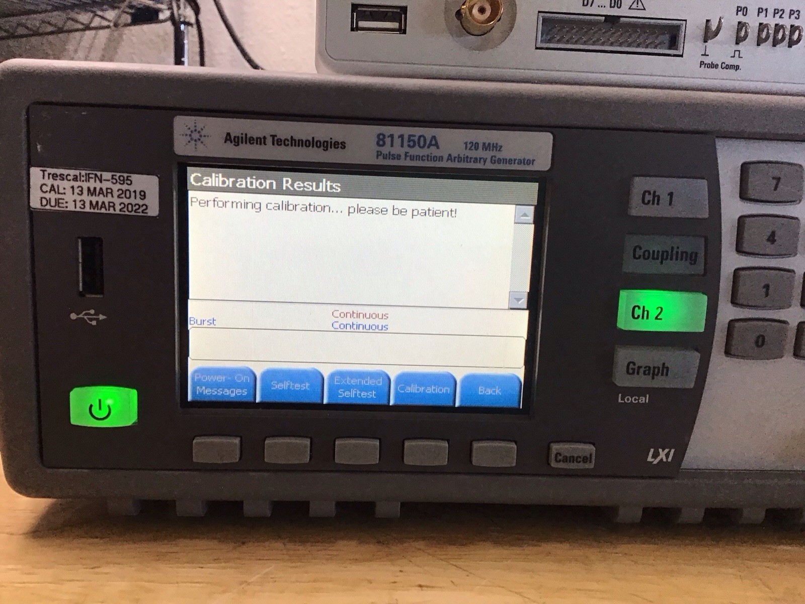 Agilent Keysight 81150A Pulse Function Arbitrary Generator w/Opt. 2 CH Cal’d !!!