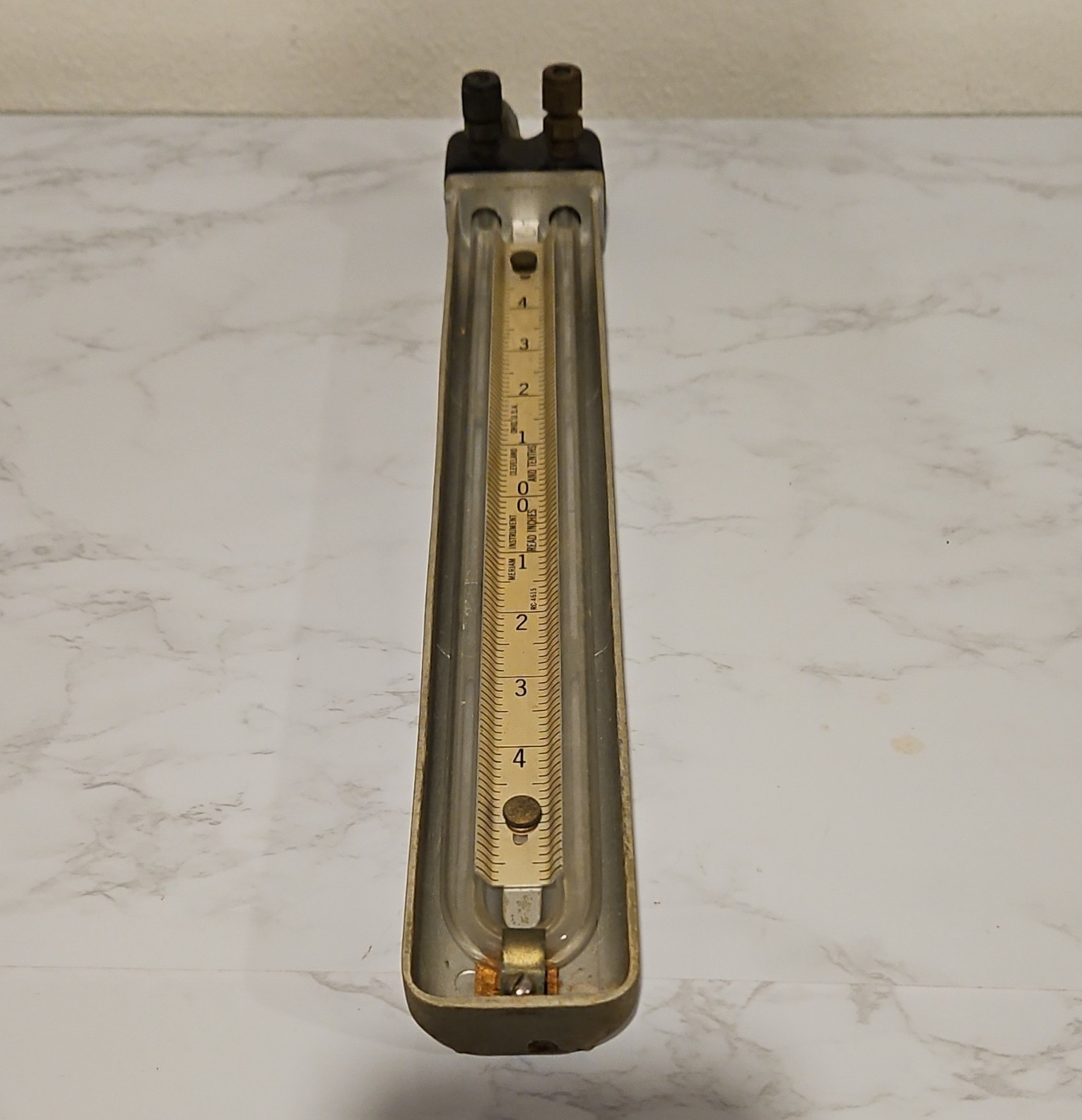 Meriam 10AA25WM U-Tube U-Type Manometer, 10 in Air Pressure Range