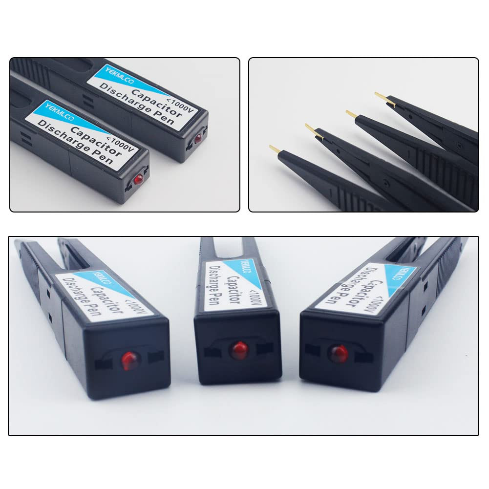 Capacitor Discharge Pen, FDB1, 10-1000V, Rectangular, Metal, Fast Discharging, H