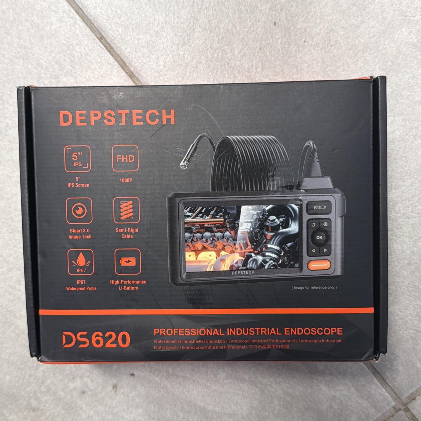 DEPSTECH Inspection Endoscope Camera with Lights 1080P Triple Lens Snake Came…