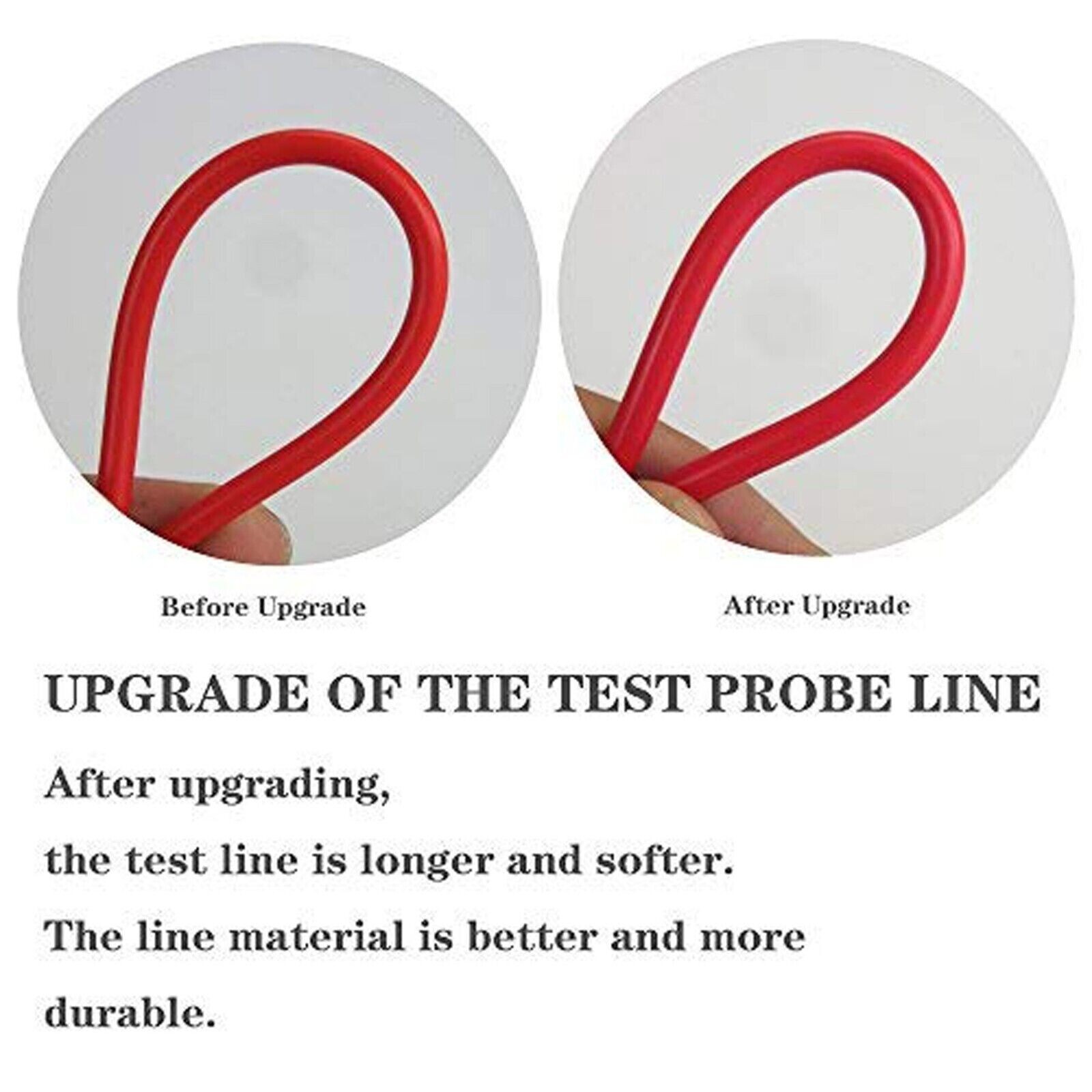 Multimeter Test Leads for Fluke Meter Gold Plated Electrical Probes 1000V 20A
